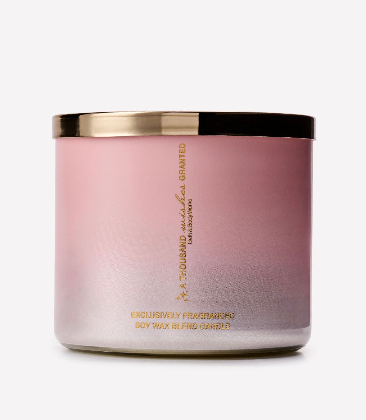 Bath & Body Works A Thousand Wishes – Vela Aromática de 3 Mechas con Fragancia Dulce, Floral y Elegante