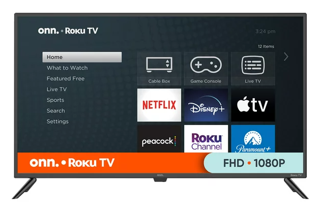 Onn Smart TV LED Roku de clase FHD (1080P) de 43” (100069992)