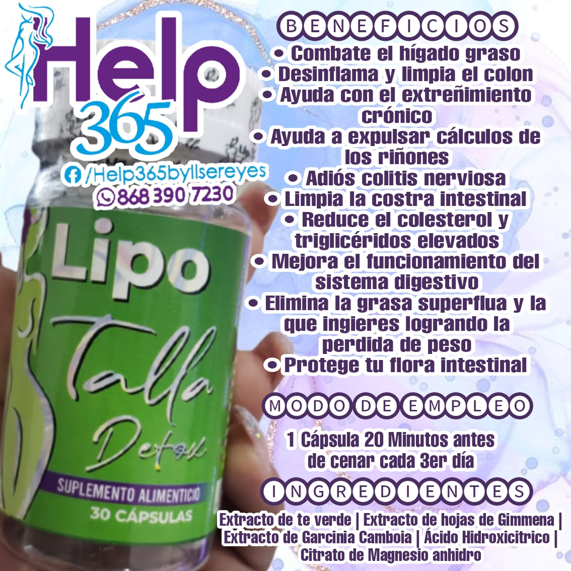 LIPOTALLA DETOX SACA POPIS