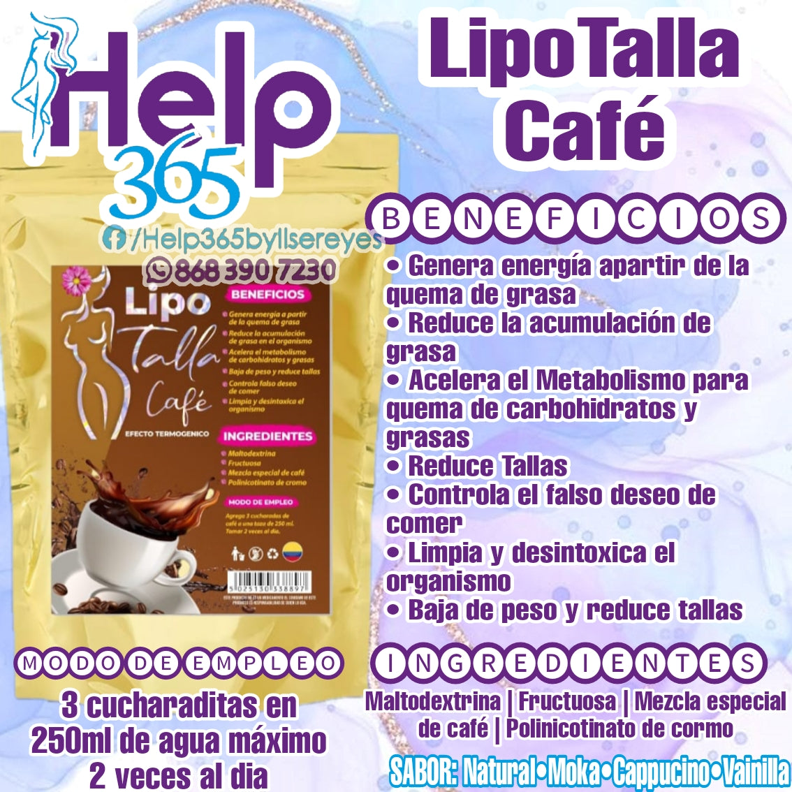 Lipotalla Blue Loss Size + Lipotalla Cafe